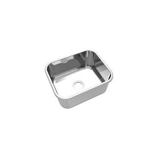 Cuba de inox retangular 20x40x50cm Luxo 0.8 Mekal