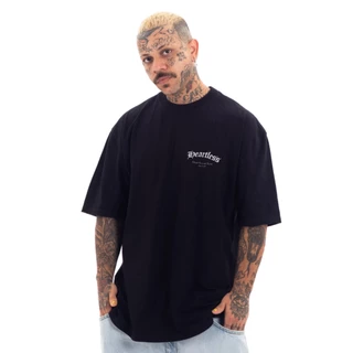 Camiseta Estampada Oversized Streetwear HEARTHLESS 100% Algodão Unissex