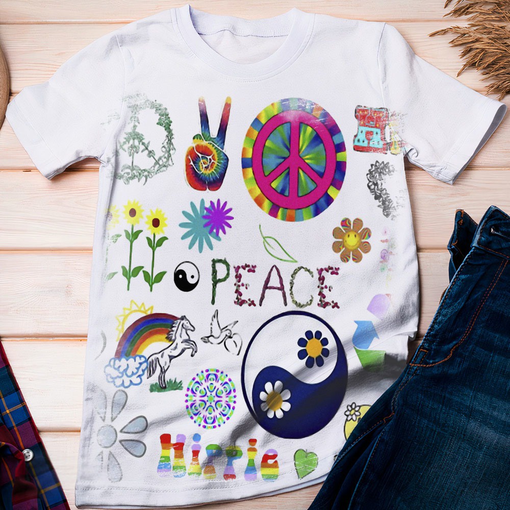 Camiseta hippie best sale