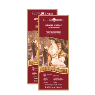 Henna Creme Surya Brasil Louro Dourado | Kit com duas unidades