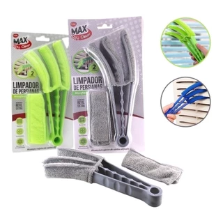 Limpador De Veneziana Persianas Ventilador Ar-Condicionado Horizontal Microfibra + 1 Refil Extra