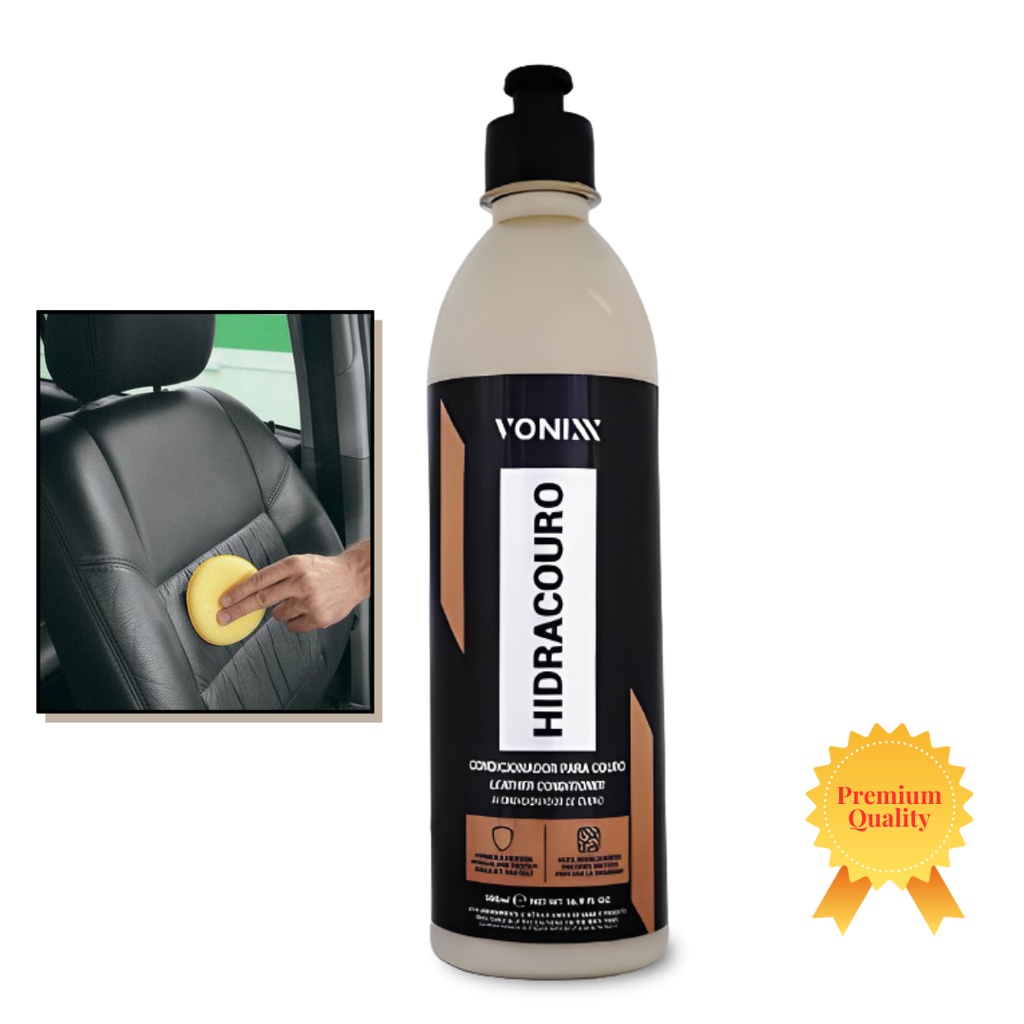 Hidracouro Vonixx 500ml Hidratante Para Banco de Couro | Shopee Brasil