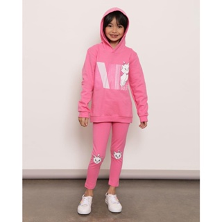 Calça Infantil Legging Gata Marie Disney Rosa