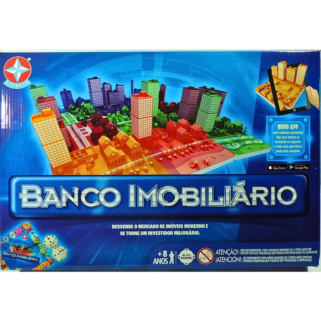 Jogo De Tabuleiro Banco Imobiliário Realidade Aumentada Estrela