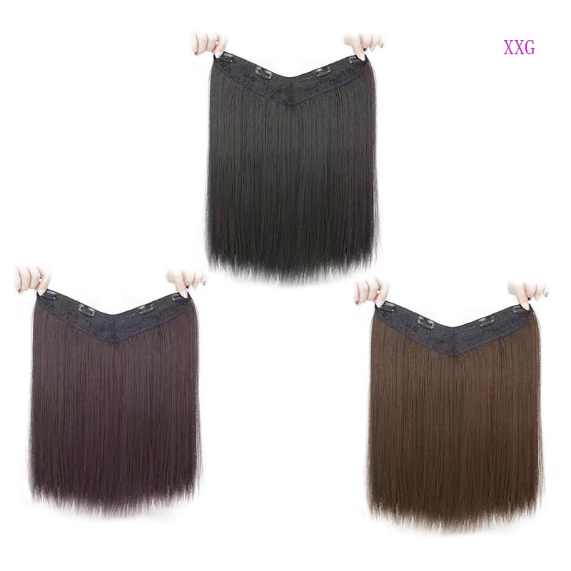 X XXG Patch Peruca Fêmea Cabelo Longo Liso Feminino Uma Peça Cabelo Longo  Cacheado Sem Costura Patch Peruca Fofa Grande Onda em Forma de v Patch de  Extensão de Cabelo