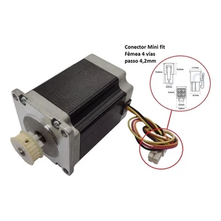 Motor De Passo Nema 23hs 22kg - 05 Unidades (com Garantia)