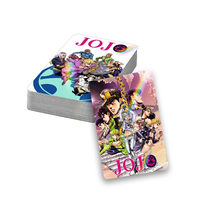 JOJO Flash Laser Lomo Card Impressão Em Cores De Dupla Face JoJo's