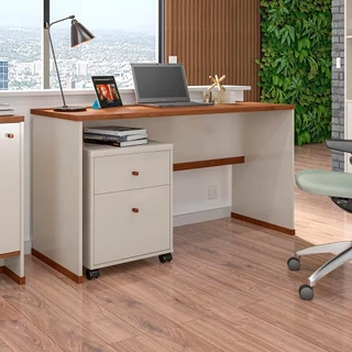 Kit Escritório Office Escrivaninha e Gaveteiro Berlin - Vianossa