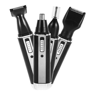 Kit 4 Em 1 Máquina Aparadora De Pelos Elétrico Barbeadora