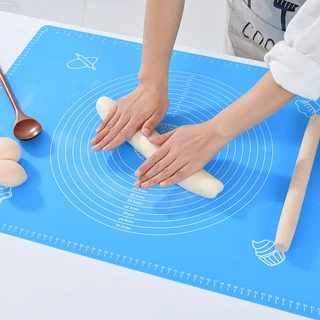 Tapete Culinário Silicone Para Confeitaria Antiaderente Régua Cozinha Massas Pão Biscoito