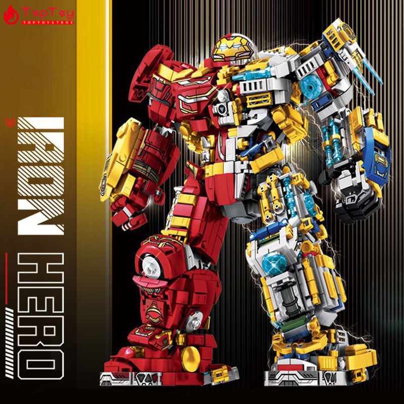 1876 Peças Marvel Avengers Super Herói Homem De Ferro Mecha Hulkbuster MK44 Figuras Brinquedos Educativos de Blocos de Construção Presentes de Aniversário e Natal para Crianças