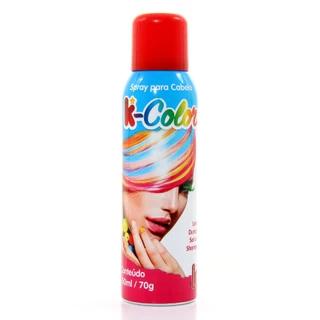 Tinta De Cabelo Vermelho Spray 150Ml Abrakadabra Fantasia
