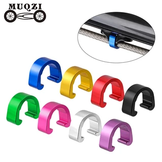 MUQZI 10Pcs Cabo Para Freio De Bicicleta/Linha De Fivela De Tubo C-Clip Clipes De Fixação De Liga De Alumínio MTB De Estrada