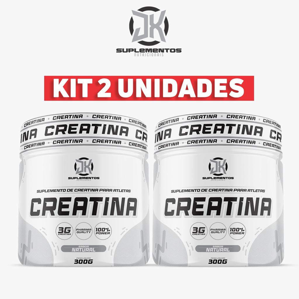 Kit 2 Creatina Monohidratada JX Power 300g 60 doses | Shopee Brasil
