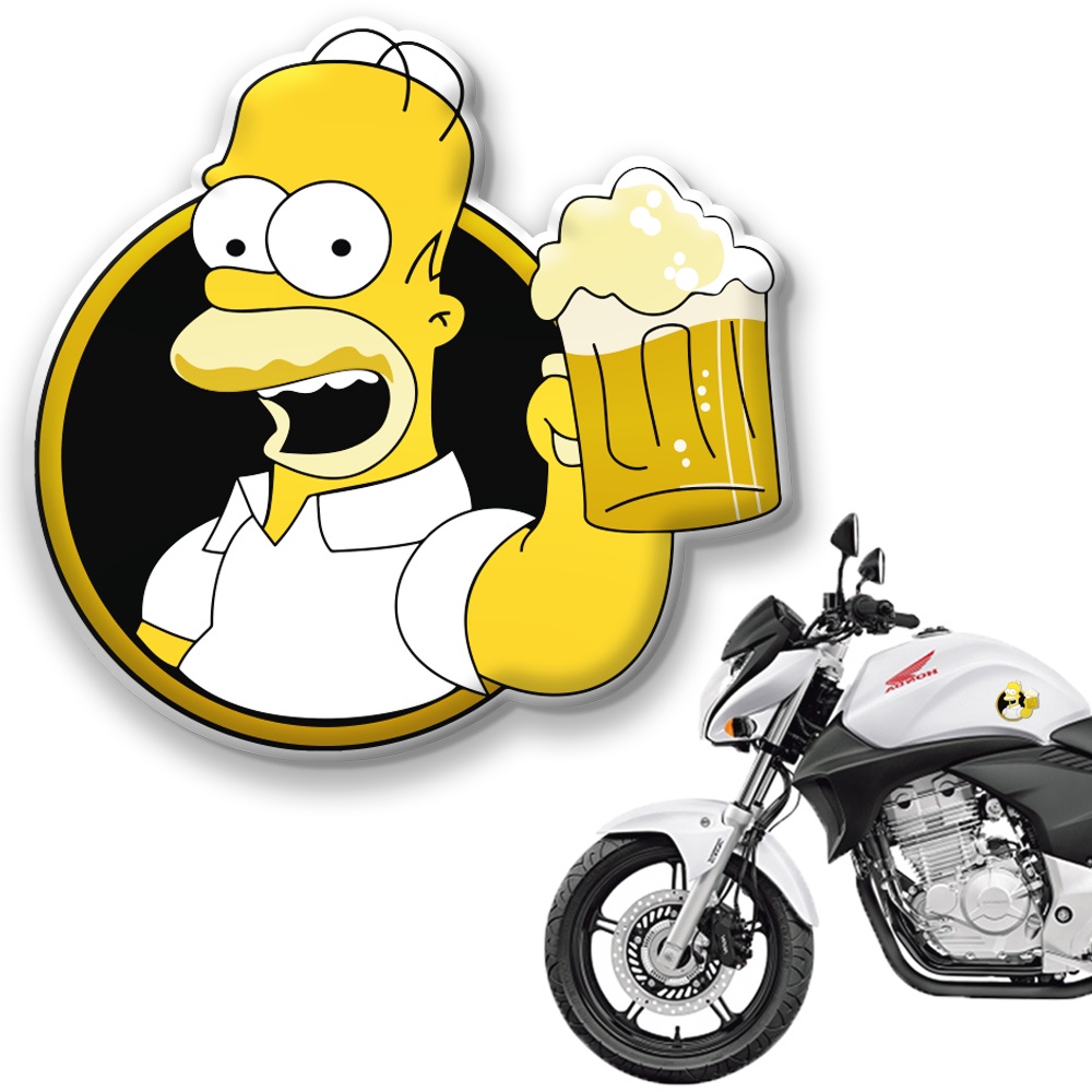 Adesivo Porta Da Geladeira Freezer Desenho Homer Simpsons  Jm - Foto 4