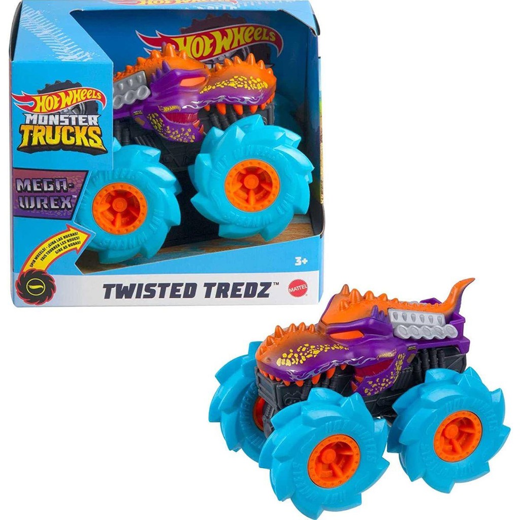MonsterZMate 255 3セット Carrinho Monster Trucks Twisted Tredz Hot Wheels Mattel Escala 1
