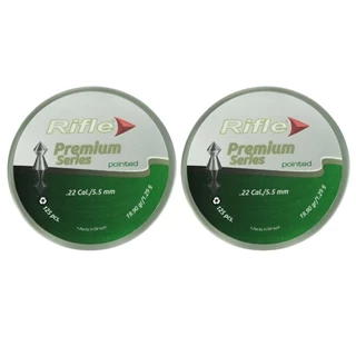 2x Chumbinho/Carabina 5.5mm 125un Rifle Pointed 19.90gr