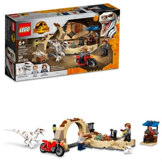 LEGO jurassic world dinossauro atrociraptor: perseguição de motocicleta (169 peças)