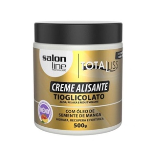 Creme Alisante Salon line Óleo Semente De Manga Médio 500g