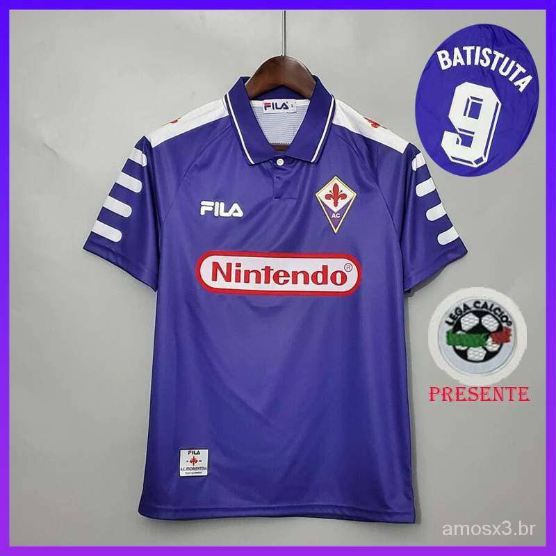 Camisa Retro Futebol 1998/1999 Fiorentina Casa Batistuta 9