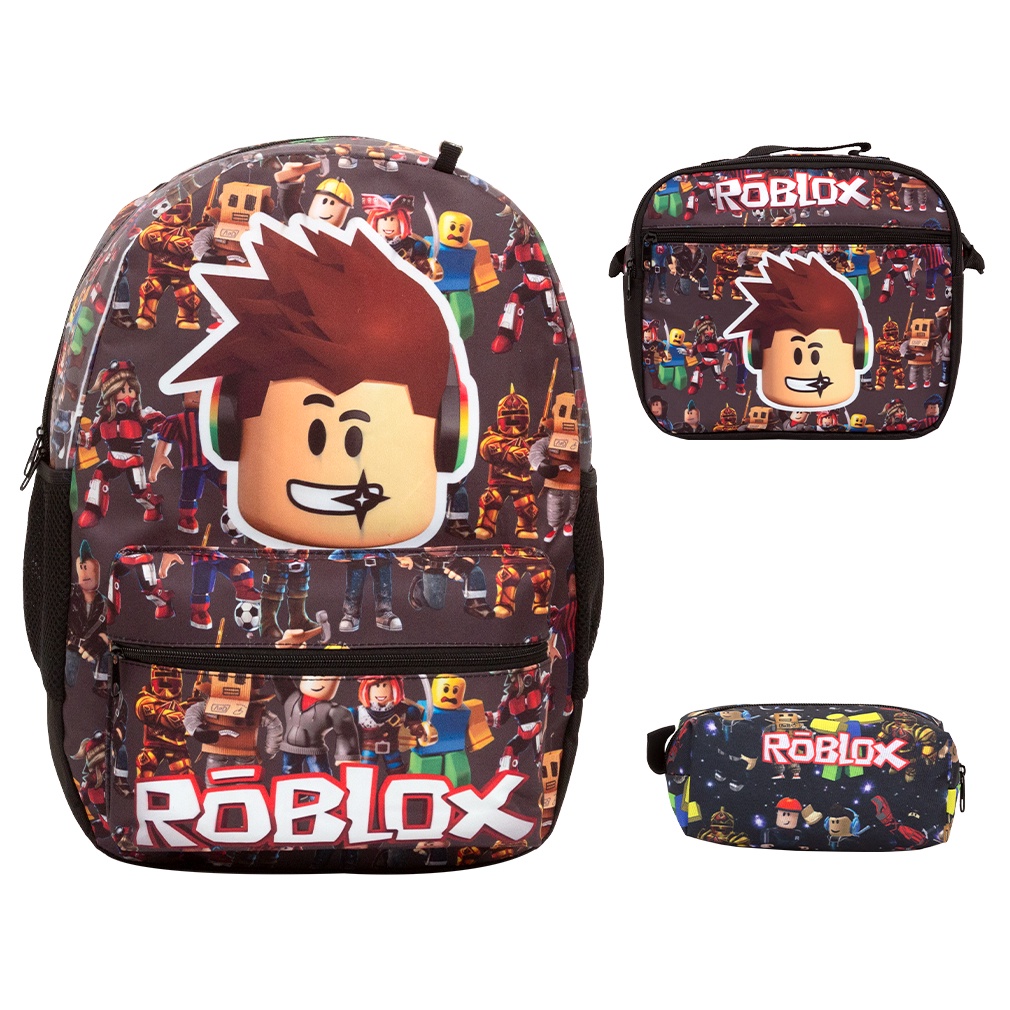 Mochila Escolar Menino Roblox Juvenil Passeio Aula Reforcada | Shopee ...