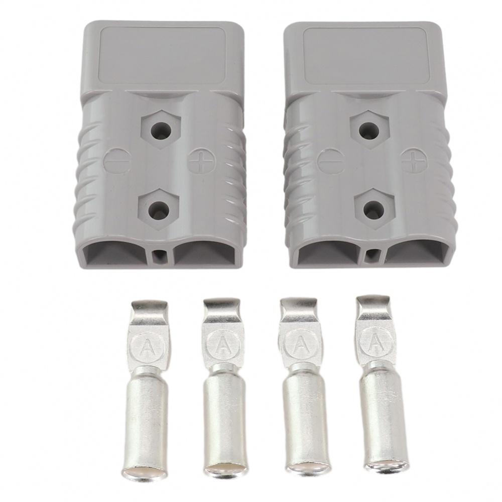 Plug & Terminais GREY/RED Straight TERMINAL 2X Cabo Para ANDERSON ...
