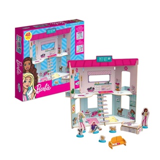 Casa Da Barbie Mdf Cru Casa De Boneca 1.30cm Brinquedo Grand