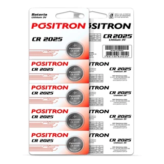 Cartela de Bateria CR2025 para Controle Remoto de Som Lithium 3v - Positron