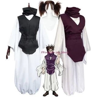 Anime Jujutsu Kaisen Fantasia Com Peruca , CHOSO , Chichi , Preto , Marrom , Kimono Escolar , Uniforme De Halloween , Desempenho De Palco , Em Disfarce