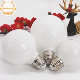 AYellowgod Lâmpada De Vidro Leitoso G80 G95 7W E27 Globo De Bola LED Branca Fria/Quente Lampada .