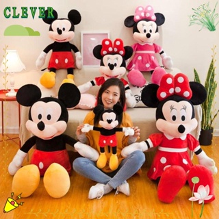 CLEVER Almofada Macia , 20/30/50cm Plush Mickey Mouse Dolls , Kawaii Brinquedos Recheados Decoração De Aniversário Minnie Kids