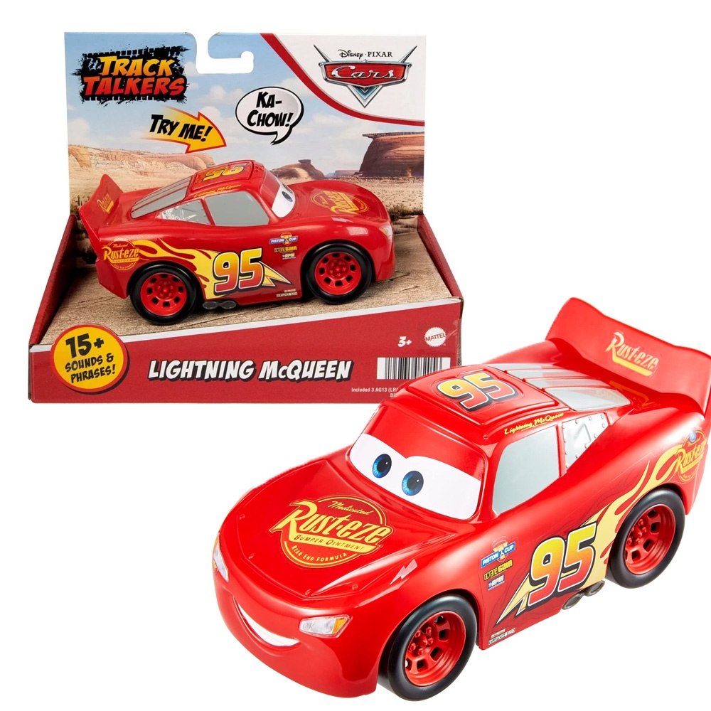 Carros Disney Cars Track Talkers Com Sons Rel mpago Mcqueen Mattel