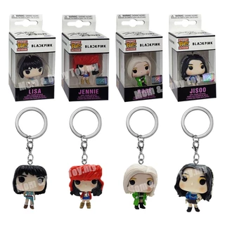 Funko KPOP Blackpink Jennie Lisa Rose Jisoo Figurine Doll Pendant Grupo Coreano Estrelas Modelo Chaveiro Acessórios Menina Presente