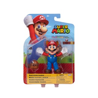 Boneco Mario Guaxinim de 9cm com Super Folha - Super Mario em Oferta na Shopee