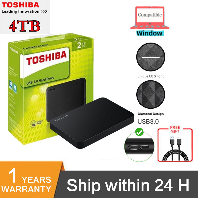Toshiba Canvio Basics disco rigido esterno 4 TB Nero - Hard Disk esterni