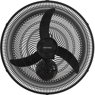 Ventilador De Parede Preto Ventisol 50cm New 130W 127V