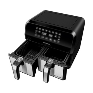 Fritadeira Air Fryer Dual Duplo Cesto 8L Mondial AFD-01-BI 220V