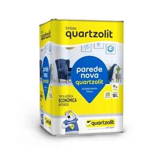 Tinta Quartzolit Acrílica Nova Eco para Parede Branco Neve 18 Litros