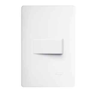 Conjunto montado de interruptor simples 10A 250V com placa horizontal Habitat Fame