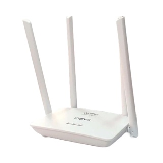 Roteador 4 antenas sem fio inova modelo rou-6011 na cor preto e branco