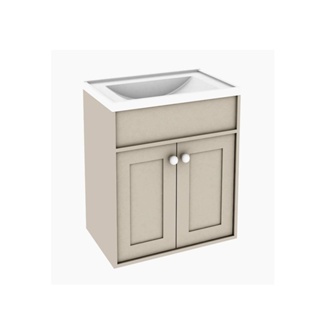 Gabinete de banheiro com cuba Agardi 31,5x66,5cm fendi Darabas