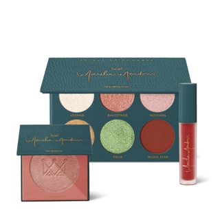 Kit Batom Líquido Vermelho + Paleta de Sombras + Blush Marília Mendonça By Océane (3 Produtos)