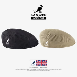 Kangol Chapéu Canguru Boina Britânico Feminino Estrela Retro Mesmo Verão Fino Malha Pintor Cap Moda Masculina