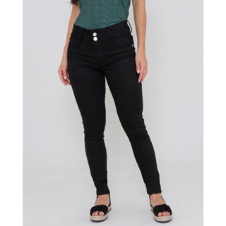 Calça Sarja Feminina Skinny Básica Preta