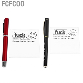 Red Pen And Sticky Note Set Smooth Writing Fun Fresh Out Of Fcks