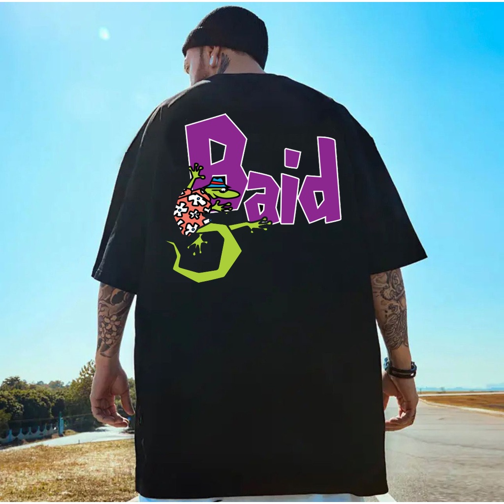 Camiseta Unissex camisa nova marca BAID lizard Algodão Alta Qualidade Envio Rapido Plus Size