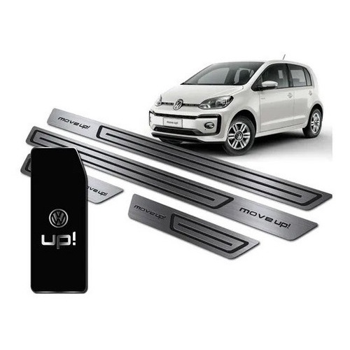 Soleira Descanso Pé Aço Inox Puro Para Volkswagen Move Up Inox