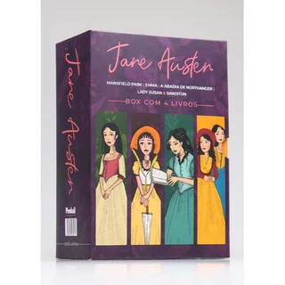 Box com 4 Livros | Jane Austen | Vol.2 | Capa Dura | Edição com ilustrações