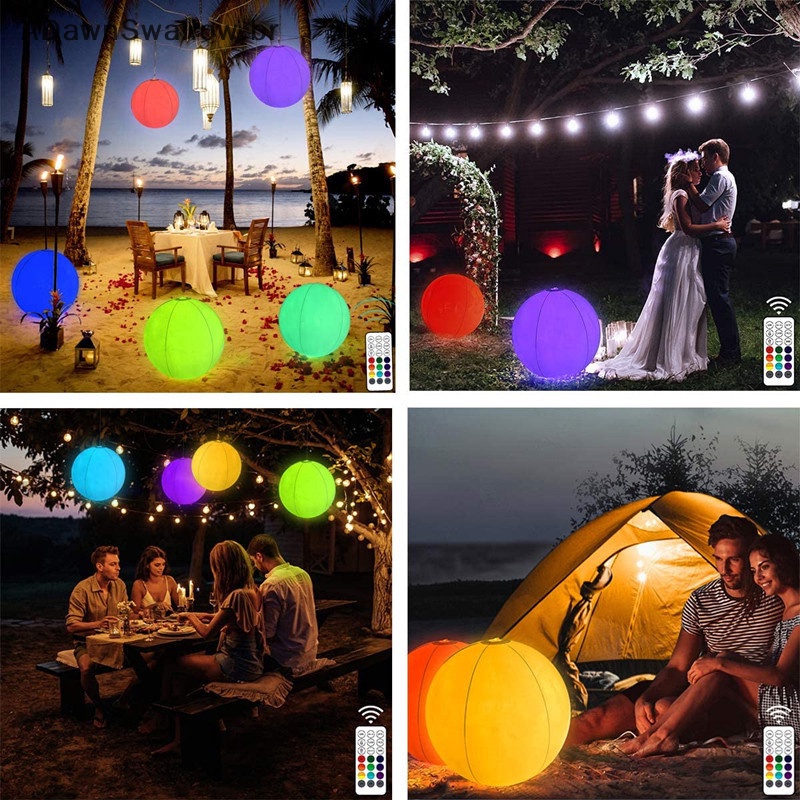 ADS Balão De LED Grande Insuflável Para Piscinas De Água Balões De ...