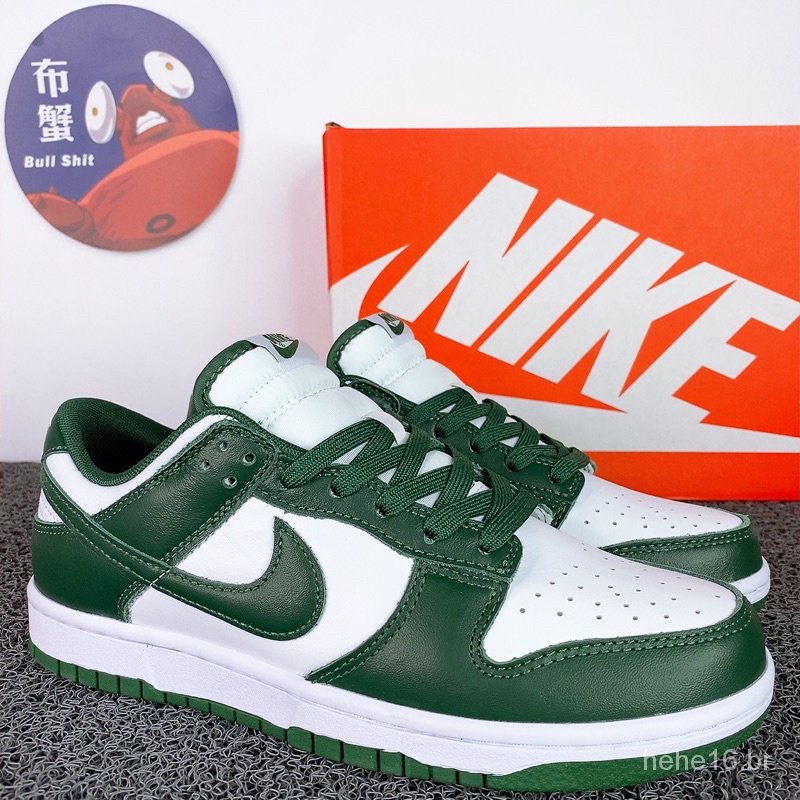 Alta Qualidade Nike Dunk Low Team Skate Spartan Verde Verde Verde Spartan Skate Shoes Homens Mulheres Sapatos CW1590-102